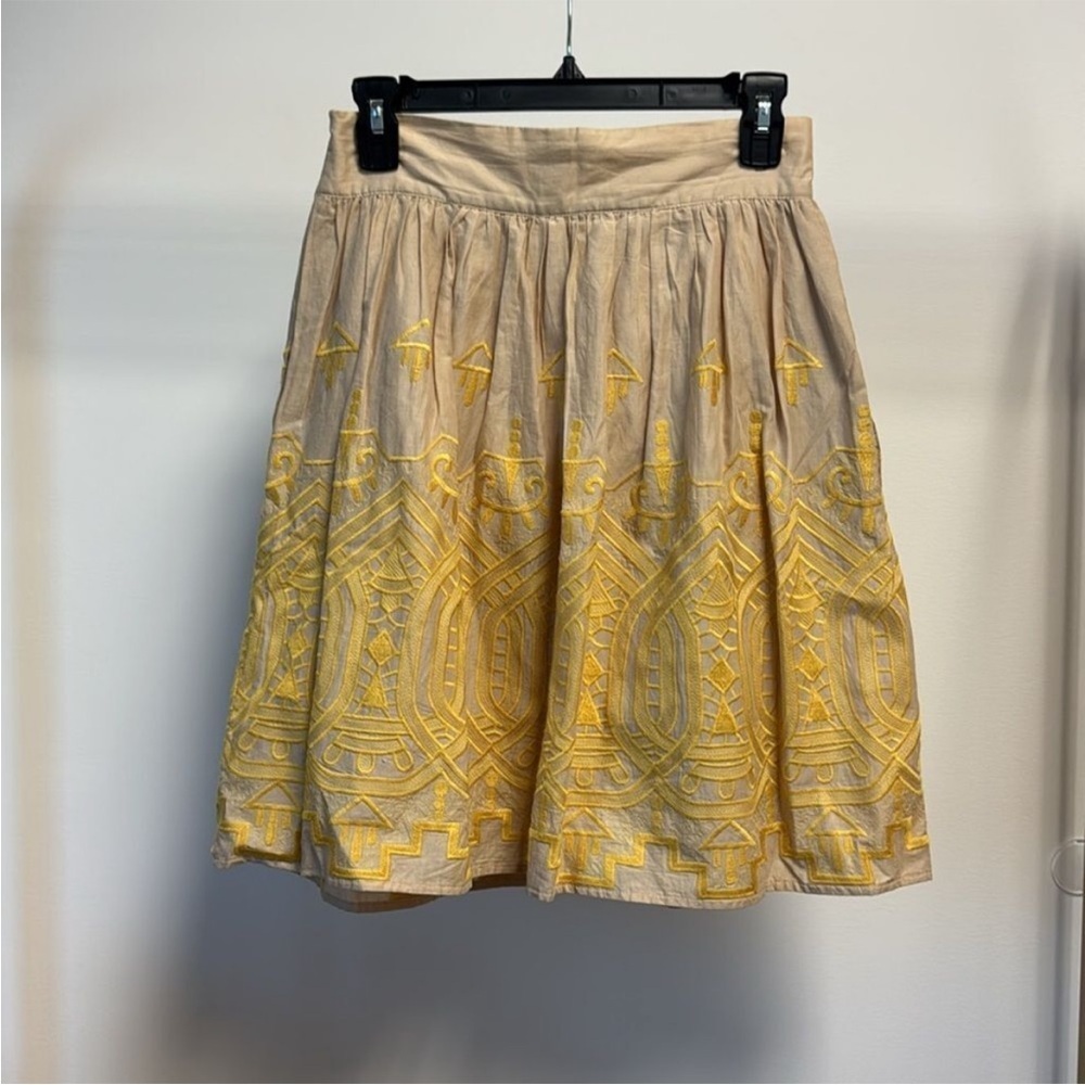 Anthropologie TINY Embroidered SUN STICHED by Dianna Agron Skirt SIZE S - Picture 2 of 7